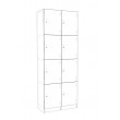 Lockers 8 Doors - bank of 4 x high & 2 x Wide
